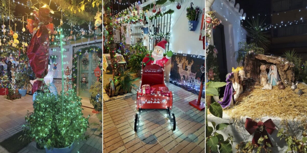 Marbella neighbours convert their street into personal Santa’s grotto