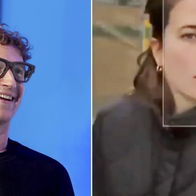Zuckerberg with AI glasses and unsuspecting public. Credit: Zuck FB & clip from Klöpping video.