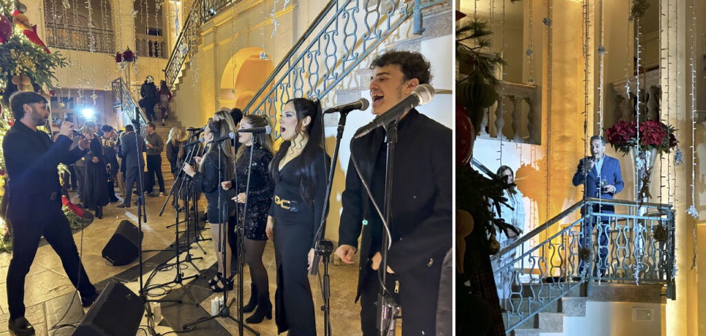 Javier Friera welcomes guests to festive psyche sounds.