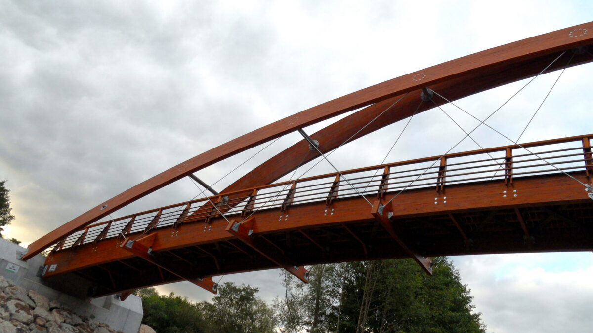 Longest wooden pedestrian bridge in Andalucia for Torrox
