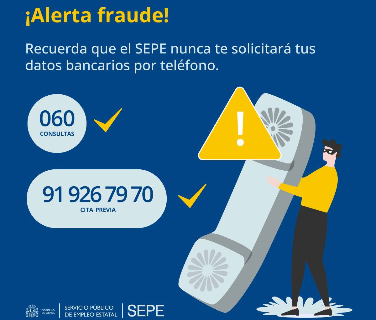 Spain’s SEPE sounds alarm over convincing new telephone fraud