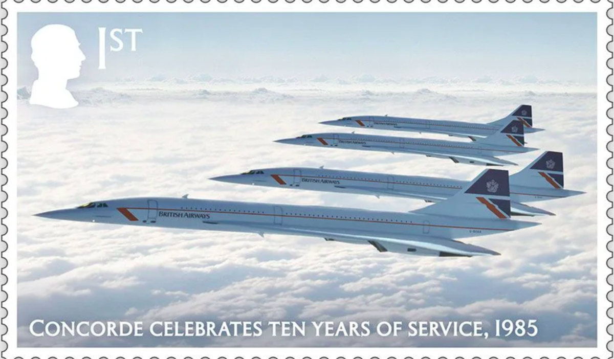 Royal Mail reveals new stamps: 50 years since Concorde’s first commercial flight