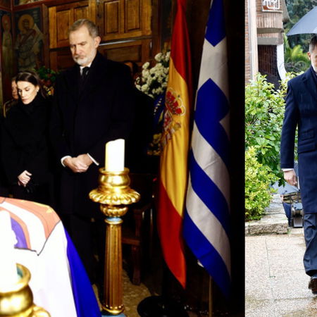 Spain’s royal family pay tribute to Princess Irene of Greece.