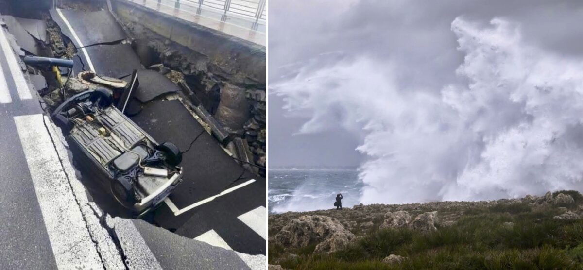 Cyclone Harry batters Southern Italy with massive waves and torrential rains