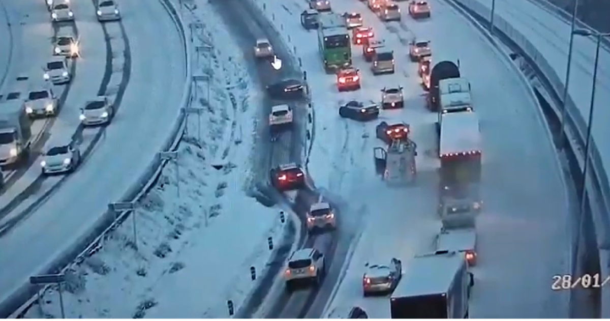 Spain wakes up to snow, floods and gridlocked roads as storm Kristin hits