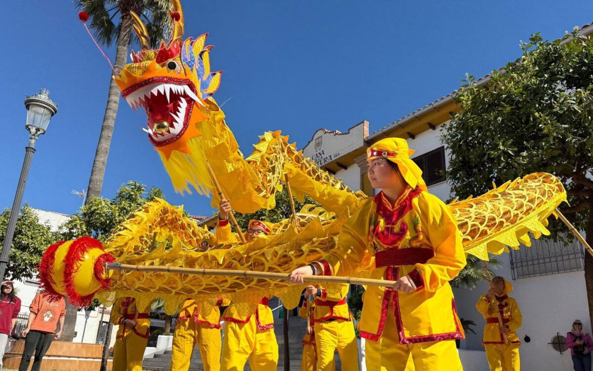 Chinese New Year celebrated in the streets of Benalmadena