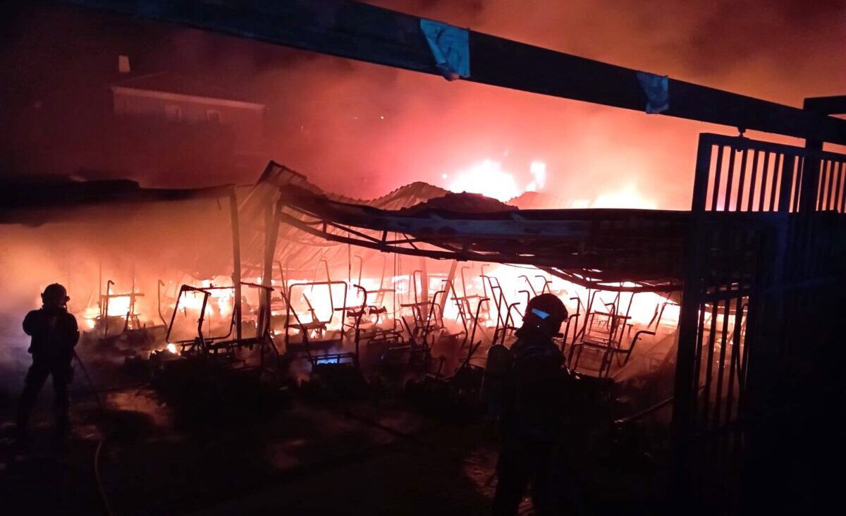 Dramatic Fire Destroys Nearly 100 Electric Golf Carts At Guadalmina Golf Course In Marbella